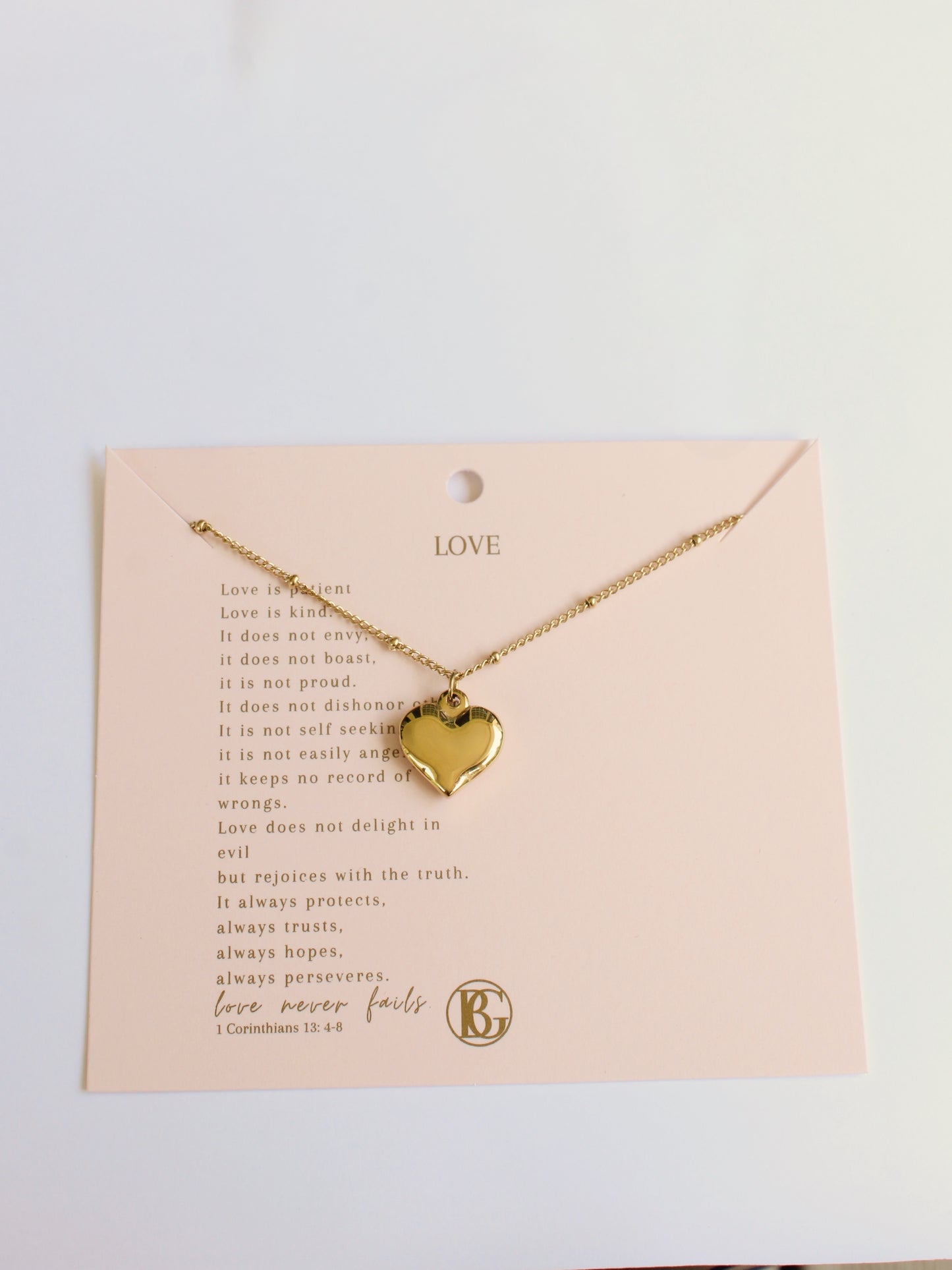 Love Never Fails Necklace