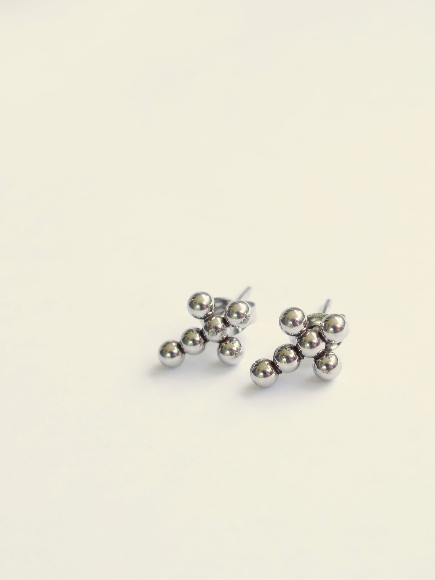 The Bella Silver Cross Stud