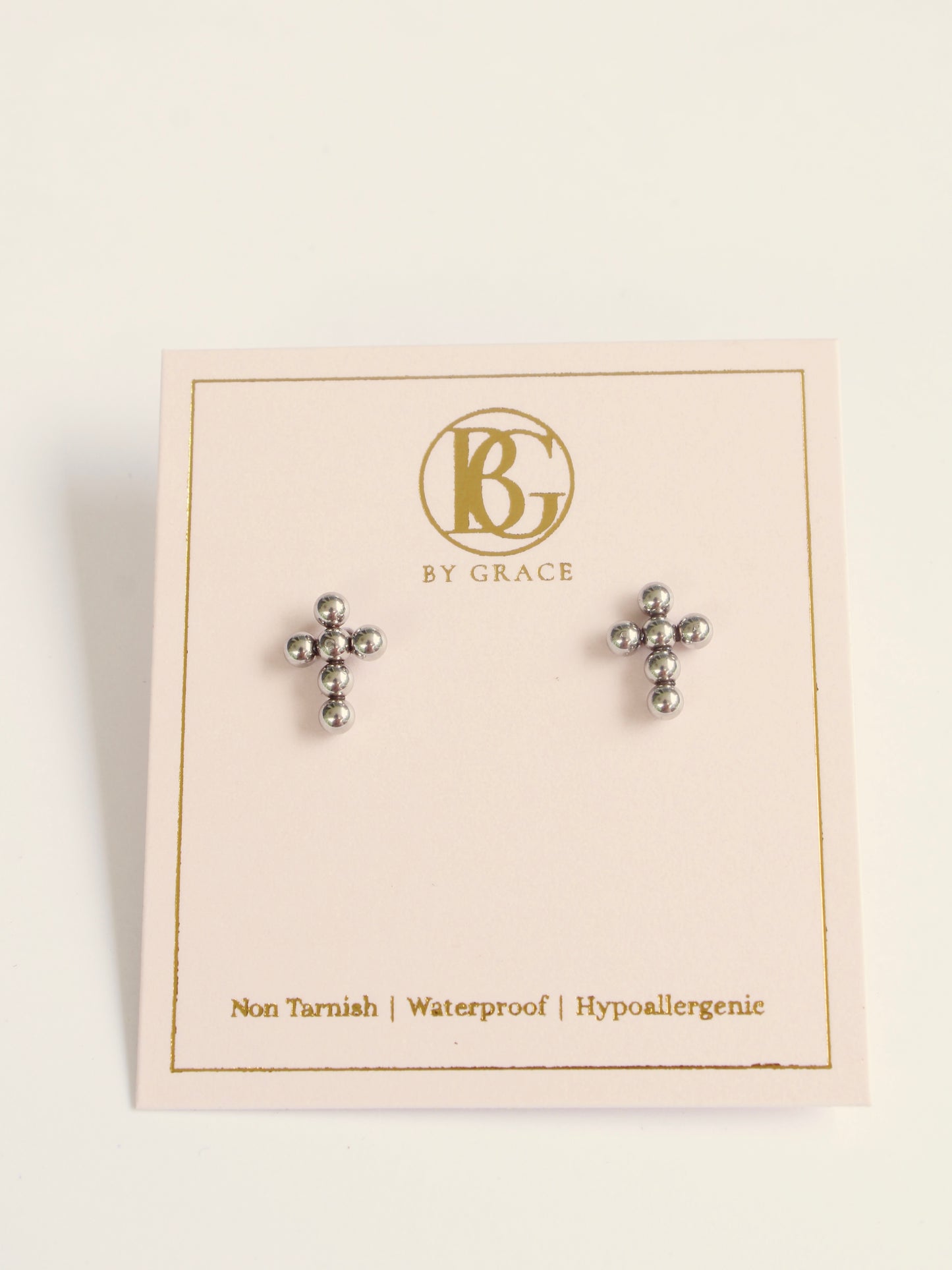 The Bella Silver Cross Stud