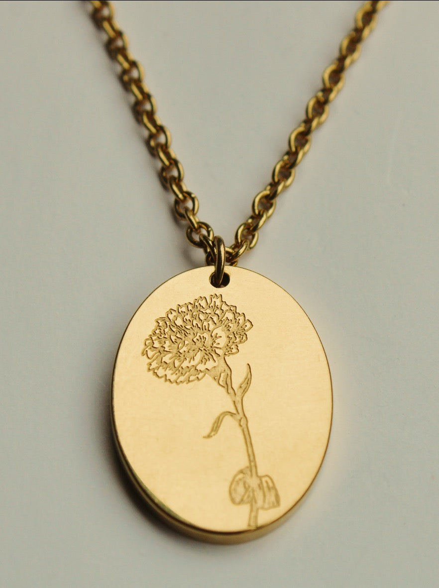 Birth Flower Necklace