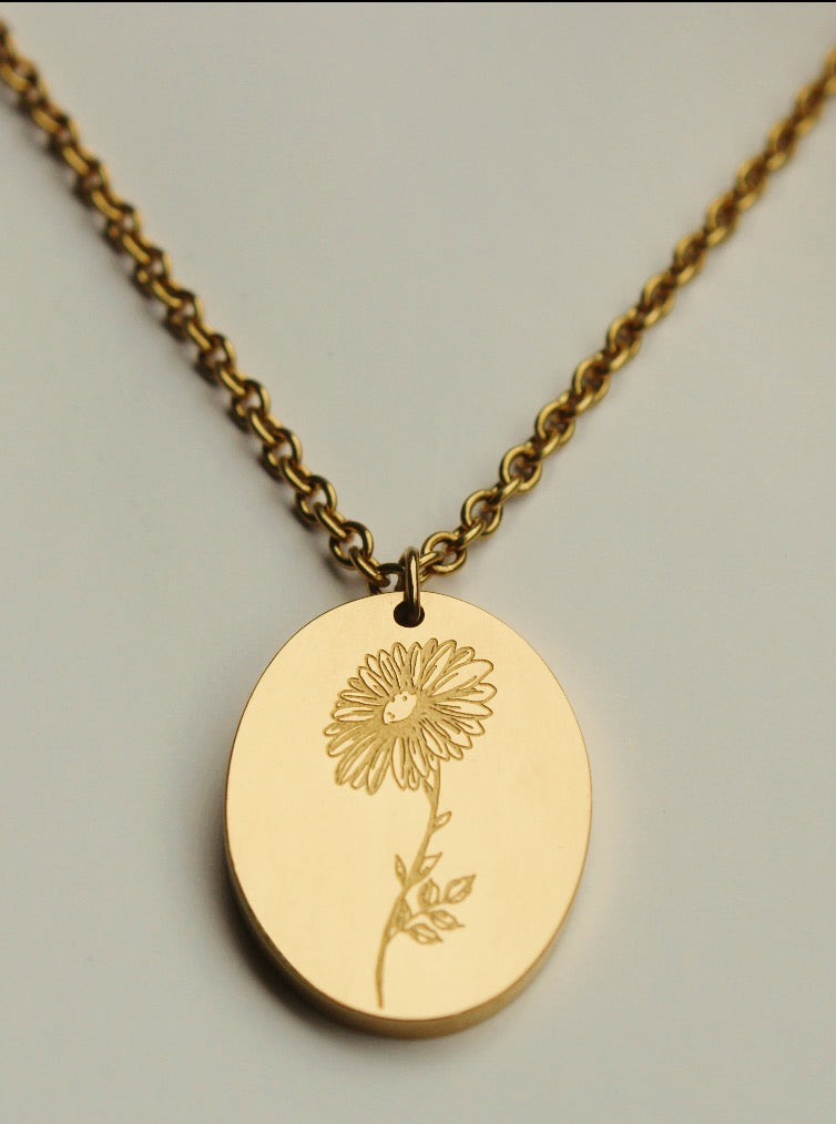Birth Flower Necklace