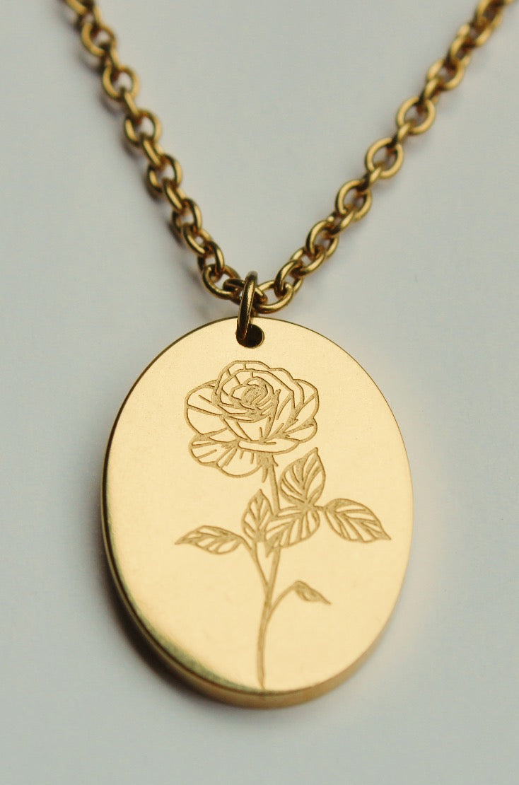 Birth Flower Necklace