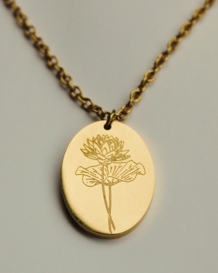 Birth Flower Necklace