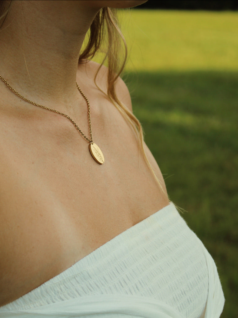 Birth Flower Necklace
