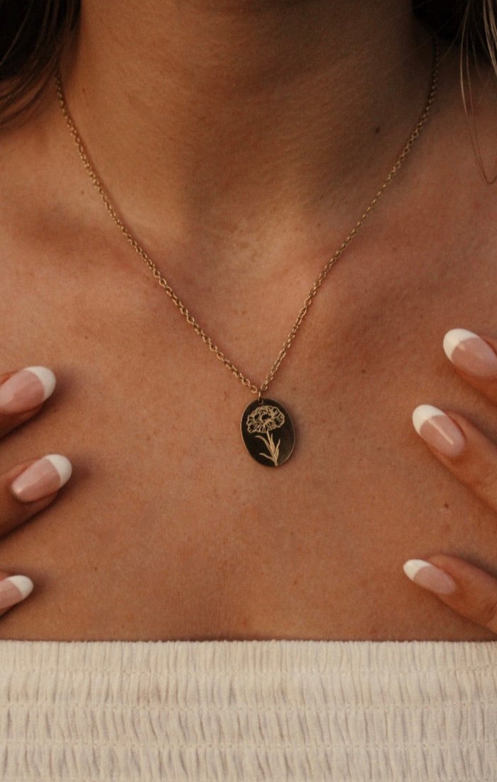 Birth Flower Necklace