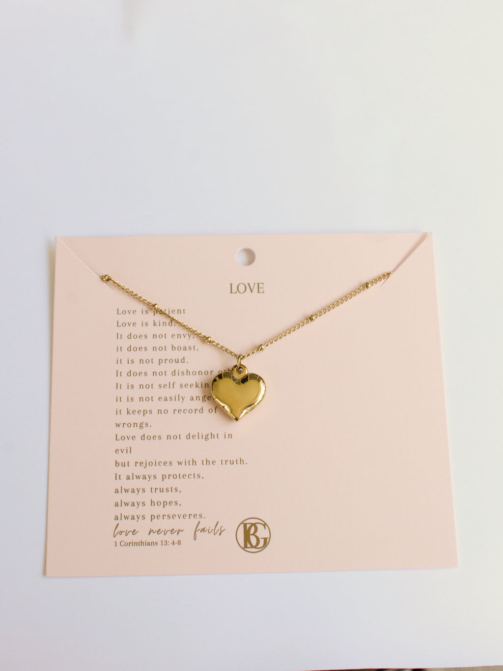 Love Never Fails Necklace