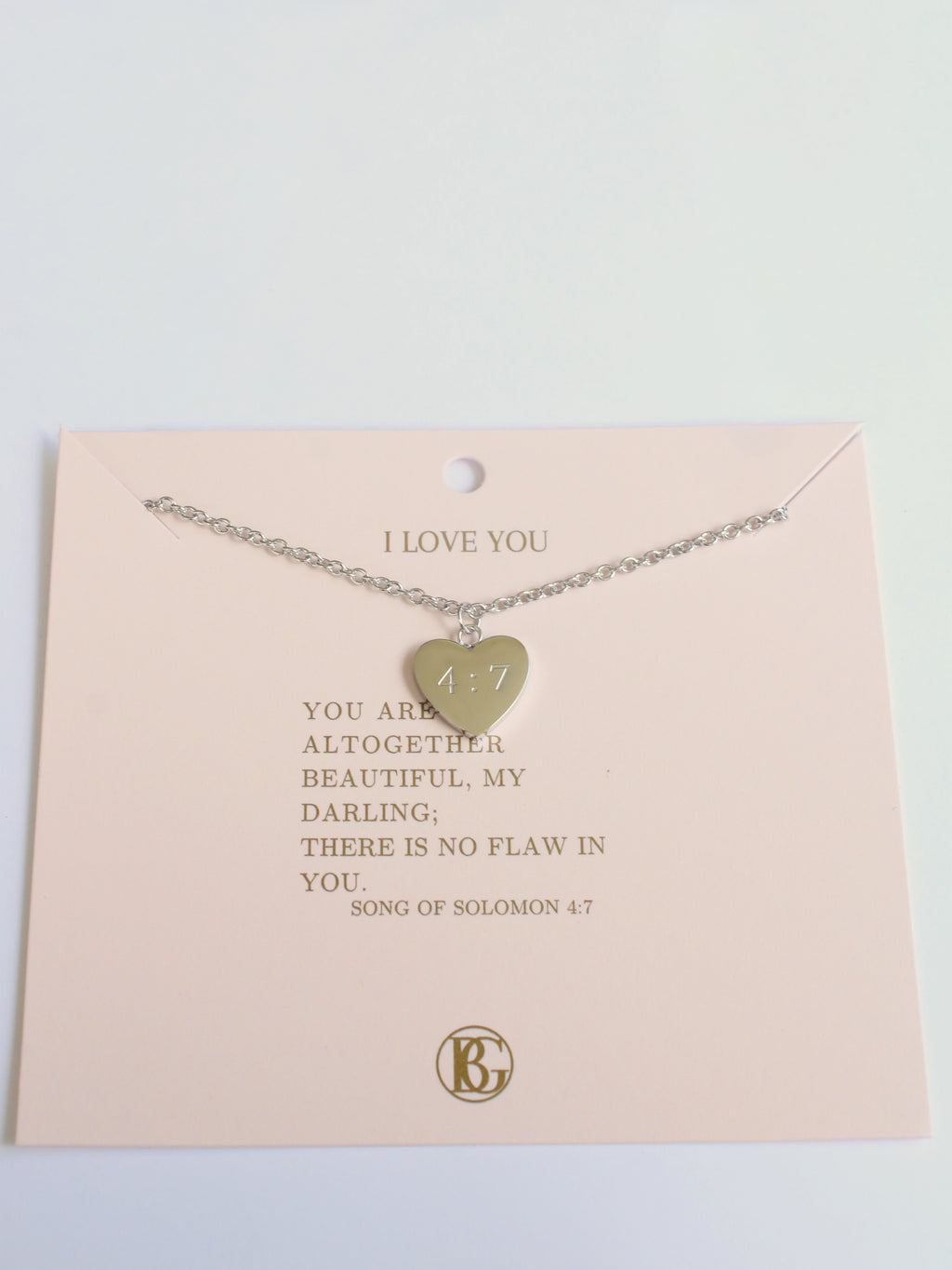 Song Of Solomon 4:7 Necklace
