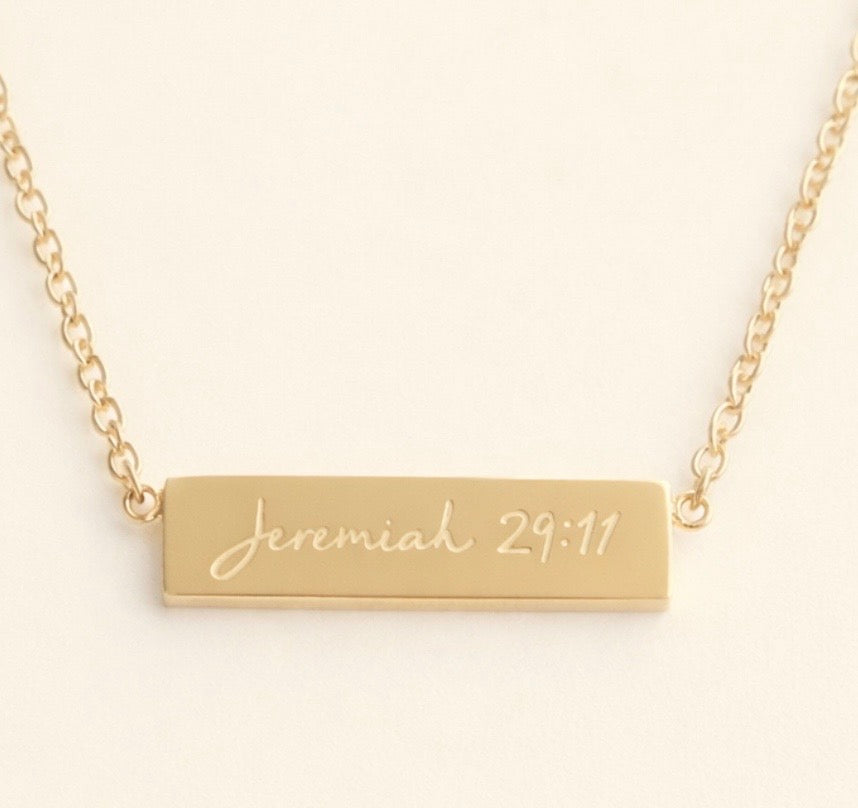 Jeremiah 29:11 Necklace