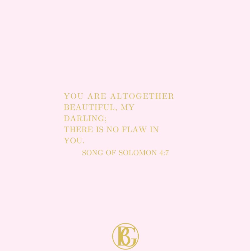 Song Of Solomon 4:7 Necklace